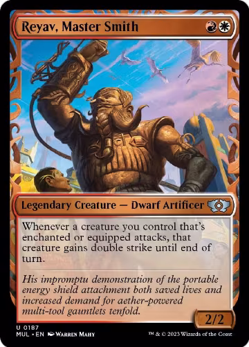 Reyav, Master Smith (Halo Foil) (187), March of the Machine: Multiverse Legends — Magic card price