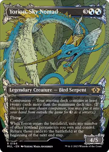 Yorion, Sky Nomad (Halo Foil) (194), March of the Machine: Multiverse Legends — Magic card price