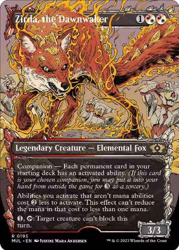 Zirda, the Dawnwaker (Halo Foil) (195), March of the Machine: Multiverse Legends — Magic card price