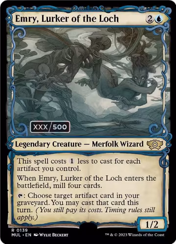 Emry, Lurker of the Loch (Serial Numbered) (139), March of the Machine: Multiverse Legends — Magic card price