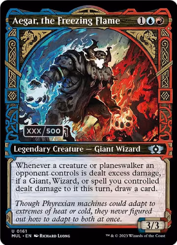 Aegar, the Freezing Flame (Serial Numbered) (161), March of the Machine: Multiverse Legends — Magic card price