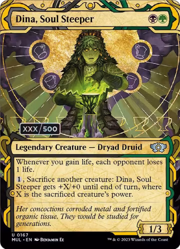 Dina, Soul Steeper (Serial Numbered) (167), March of the Machine: Multiverse Legends — Magic card price