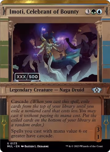 Imoti, Celebrant of Bounty (Serial Numbered) (173), March of the Machine: Multiverse Legends — Magic card price