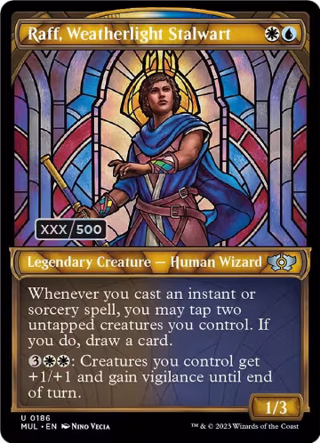 Raff, Weatherlight Stalwart (Serial Numbered) (186), March of the Machine: Multiverse Legends — Magic card price