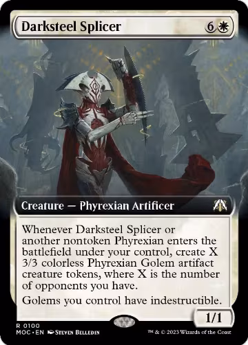 Darksteel Splicer (Extended Art) (100), Commander: March of the Machine — Magic card price
