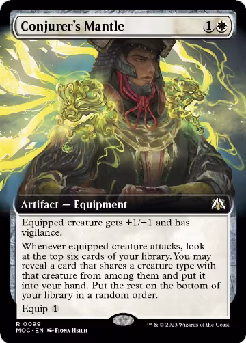 Conjurer's Mantle (Extended Art) (99), Commander: March of the Machine — Magic card price