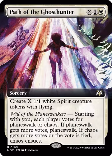 Path of the Ghosthunter (Extended Art) (105), Commander: March of the Machine — Magic card price