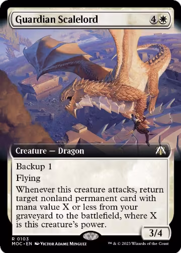 Guardian Scalelord (Extended Art) (103), Commander: March of the Machine — Magic card price