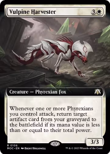 Vulpine Harvester (Extended Art) (106), Commander: March of the Machine — Magic card price