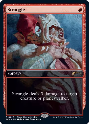 Strangle (10), Game Day & Store Championship Promos — Magic card price