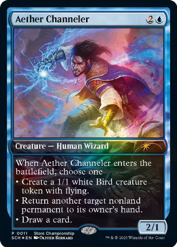 Aether Channeler (11), Game Day & Store Championship Promos — Magic card price