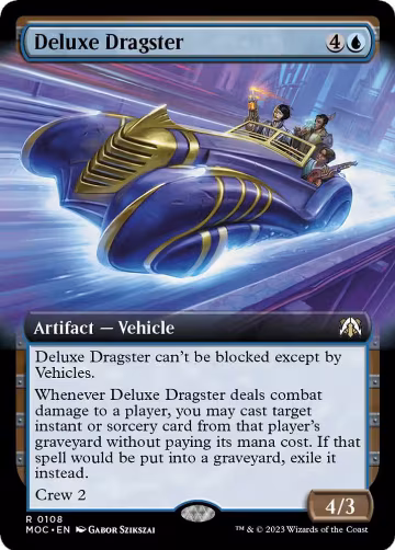 Deluxe Dragster (Extended Art) (108), Commander: March of the Machine — Magic card price