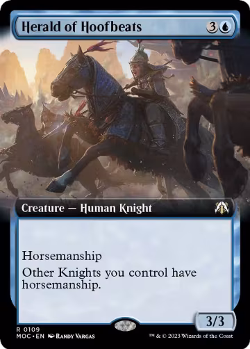 Herald of Hoofbeats (Extended Art) (109), Commander: March of the Machine — Magic card price