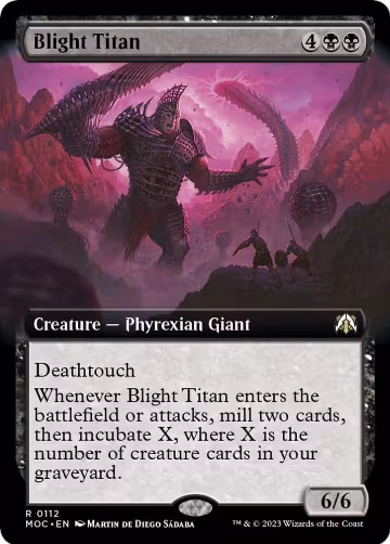 Blight Titan (Extended Art) (112), Commander: March of the Machine — Magic card price