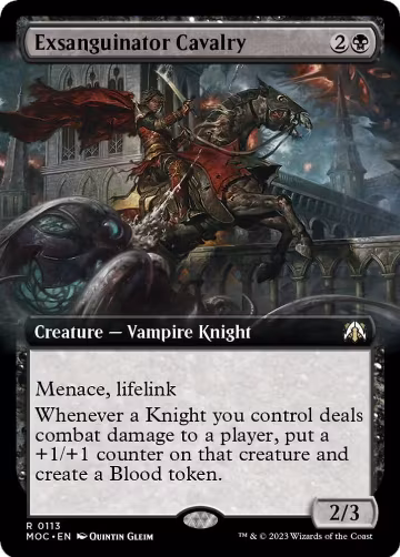 Exsanguinator Cavalry (Extended Art) (113), Commander: March of the Machine — Magic card price