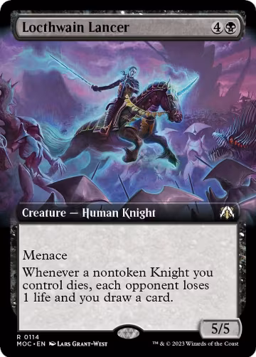 Locthwain Lancer (Extended Art) (114), Commander: March of the Machine — Magic card price