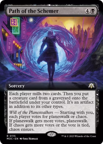 Path of the Schemer (Extended Art) (115), Commander: March of the Machine — Magic card price