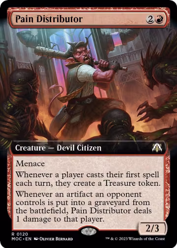 Pain Distributor (Extended Art) (120), Commander: March of the Machine — Magic card price