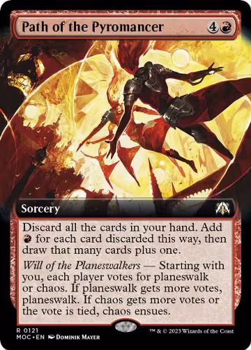 Path of the Pyromancer (Extended Art) (121), Commander: March of the Machine — Magic card price