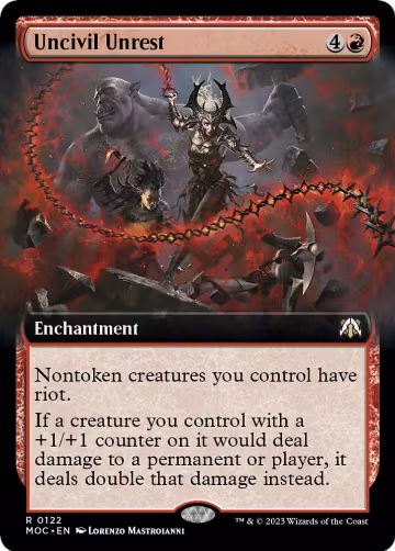 Uncivil Unrest (Extended Art) (122), Commander: March of the Machine — Magic card price