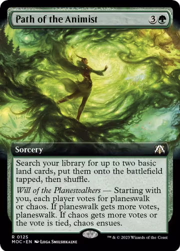 Path of the Animist (Extended Art) (125), Commander: March of the Machine — Magic card price