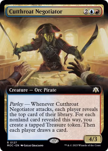 Cutthroat Negotiator (Extended Art) (127), Commander: March of the Machine — Magic card price