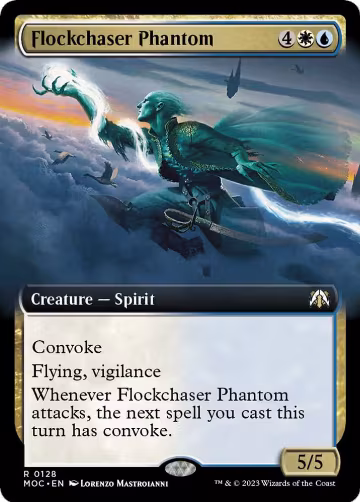 Flockchaser Phantom (Extended Art) (128), Commander: March of the Machine — Magic card price