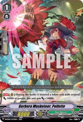 Gerbera Musketeer, Pollette (BSF2023/VGP01), Bushiroad Event Cards — Vanguard card price
