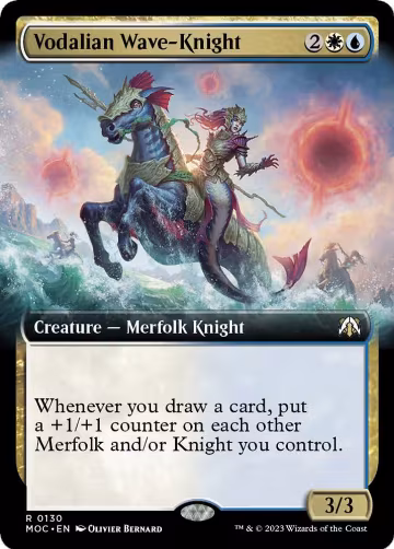 Vodalian Wave-Knight (Extended Art) (130), Commander: March of the Machine — Magic card price