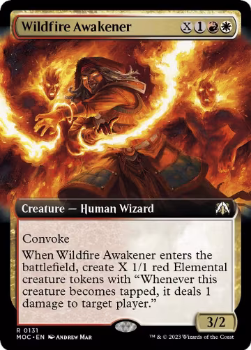 Wildfire Awakener (Extended Art) (131), Commander: March of the Machine — Magic card price