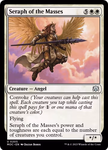Seraph of the Masses (205), Commander: March of the Machine — Magic card price