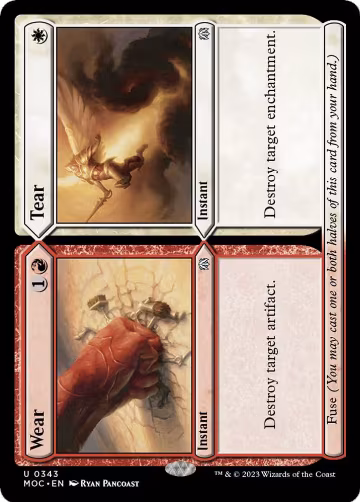 Wear // Tear (343), Commander: March of the Machine — Magic card price