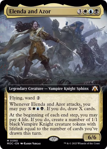 Elenda and Azor (Extended Art) (90), Commander: March of the Machine — Magic card price