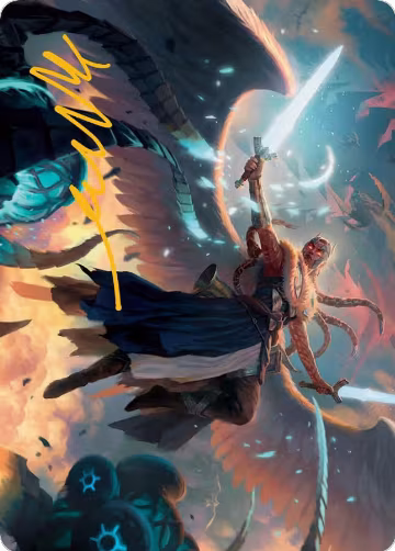 Boon-Bringer Valkyrie Art Card (Gold-Stamped Signature) (2), Art Series: March of the Machine — Magic card price
