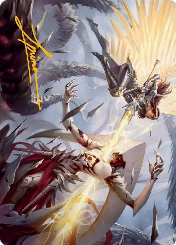 Elspeth's Smite Art Card (Gold-Stamped Signature) (5), Art Series: March of the Machine — Magic card price
