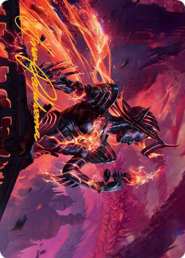 Ayara, Furnace Queen Art Card (Gold-Stamped Signature) (21), Art Series: March of the Machine — Magic card price