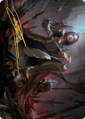 Marchesa, Resolute Monarch Art Card (25/81) (Gold-Stamped Signature) (25), Art Series: March of the Machine — Magic card price
