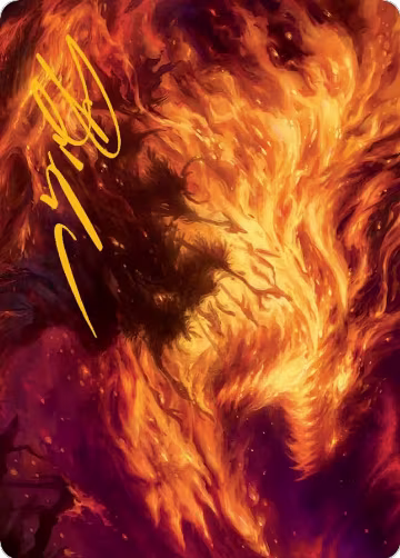 Stoke the Flames Art Card (Gold-Stamped Signature) (38), Art Series: March of the Machine — Magic card price