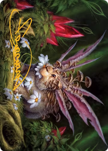 Placid Rottentail Art Card (Gold-Stamped Signature) (39), Art Series: March of the Machine — Magic card price