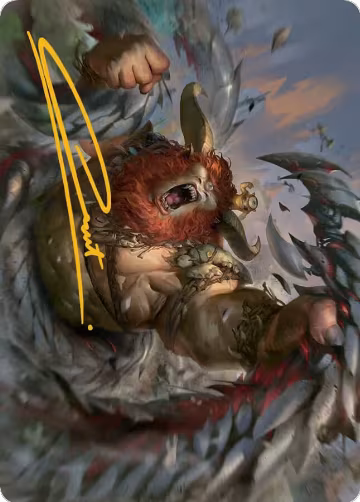Borborygmos and Fblthp Art Card (42/81) (Gold-Stamped Signature) (42), Art Series: March of the Machine — Magic card price