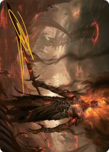Ashen Reaper Art Card (Gold-Stamped Signature) (46), Art Series: March of the Machine — Magic card price