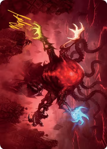 Omnath, Locus of All Art Card (51/81) (Gold-Stamped Signature) (51), Art Series: March of the Machine — Magic card price