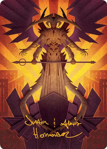 Atraxa, Praetors' Voice Art Card (Gold-Stamped Signature) (77), Art Series: March of the Machine — Magic card price
