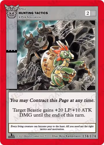 Hunting Tactics (134/174), Native: First Edition — MetaZoo card price