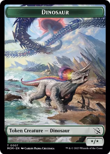 Dinosaur Token (7), March of the Machine — Magic card price