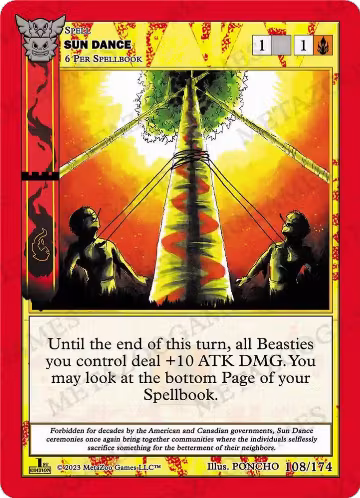 Sun Dance (108/174), Native: First Edition — MetaZoo card price