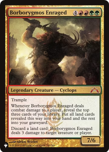 Borborygmos Enraged (147/249), The List Reprints — Magic card price