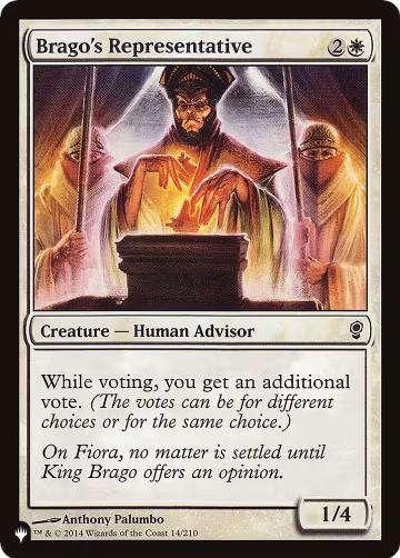 Brago's Representative (14/210), The List Reprints — Magic card price