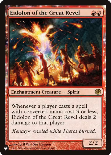 Eidolon of the Great Revel (94/165), The List Reprints — Magic card price