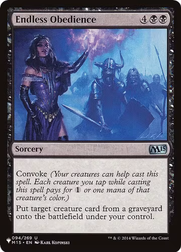 Endless Obedience (094/269), The List Reprints — Magic card price
